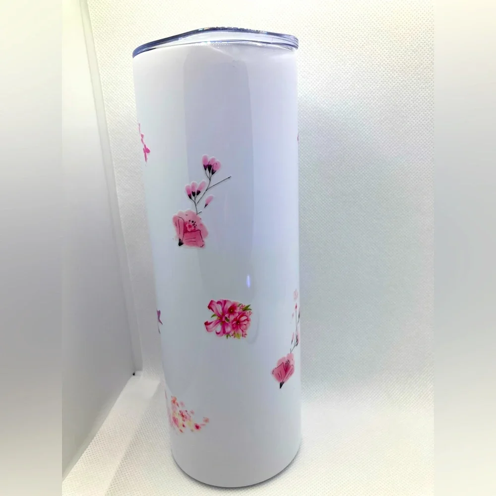 HANDMADE Pink Strength: 20 oz Tumbler for Breast Cancer Awareness - Picture 5 of 5